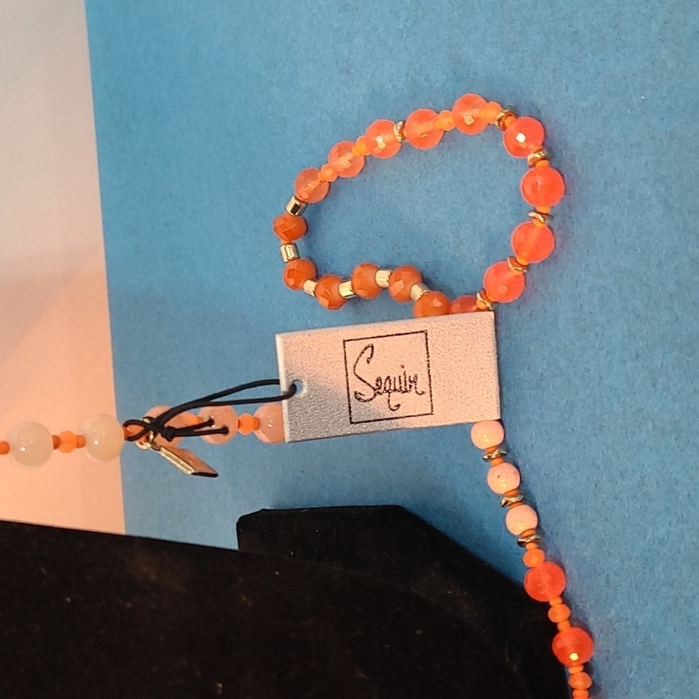 NWT Sequin Fashion Costume Necklace - Picture 3 of 10